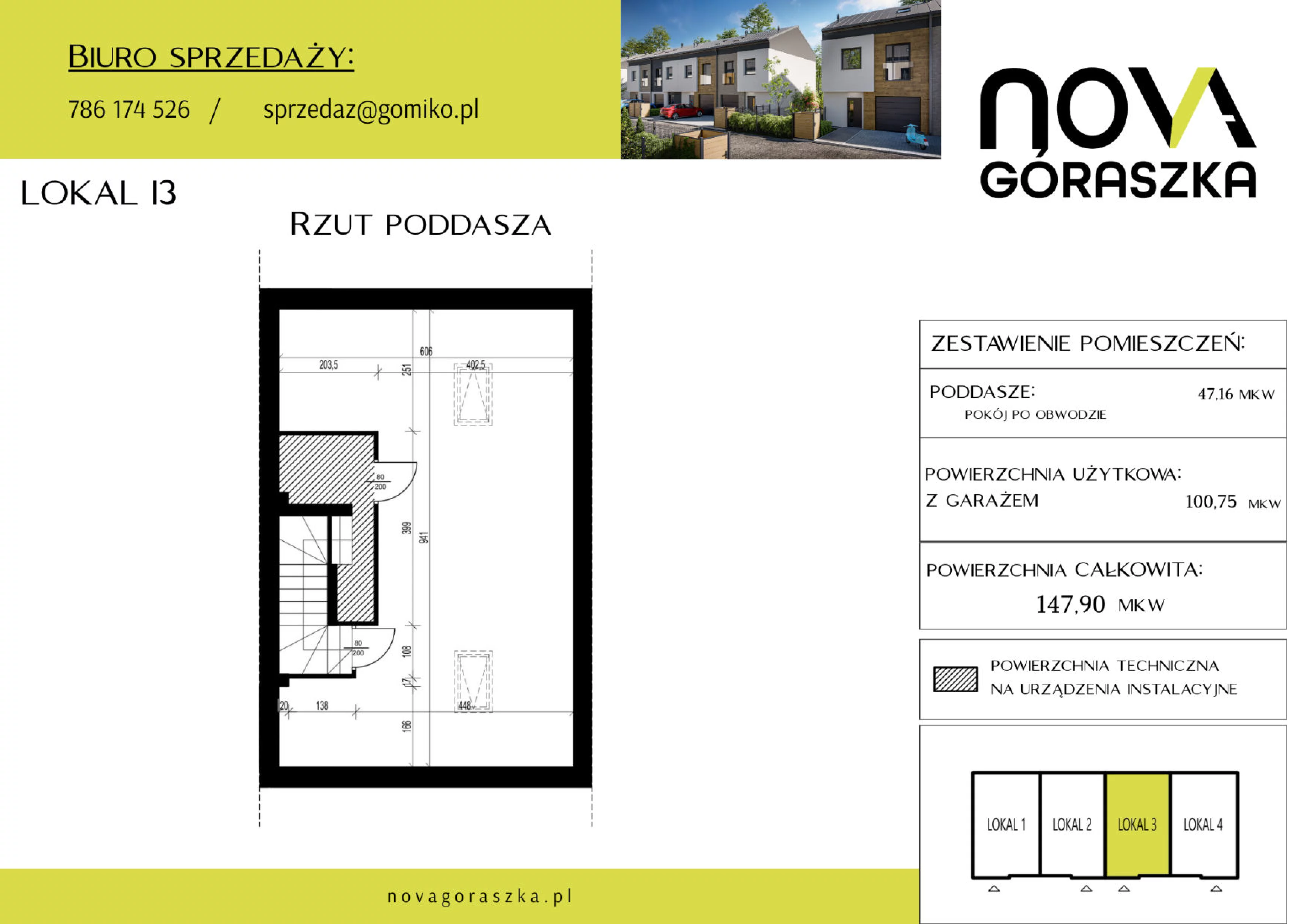 Dom 147,90 m², oferta nr I3, Nova Góraszka, Góraszka, ul. Połudiowa