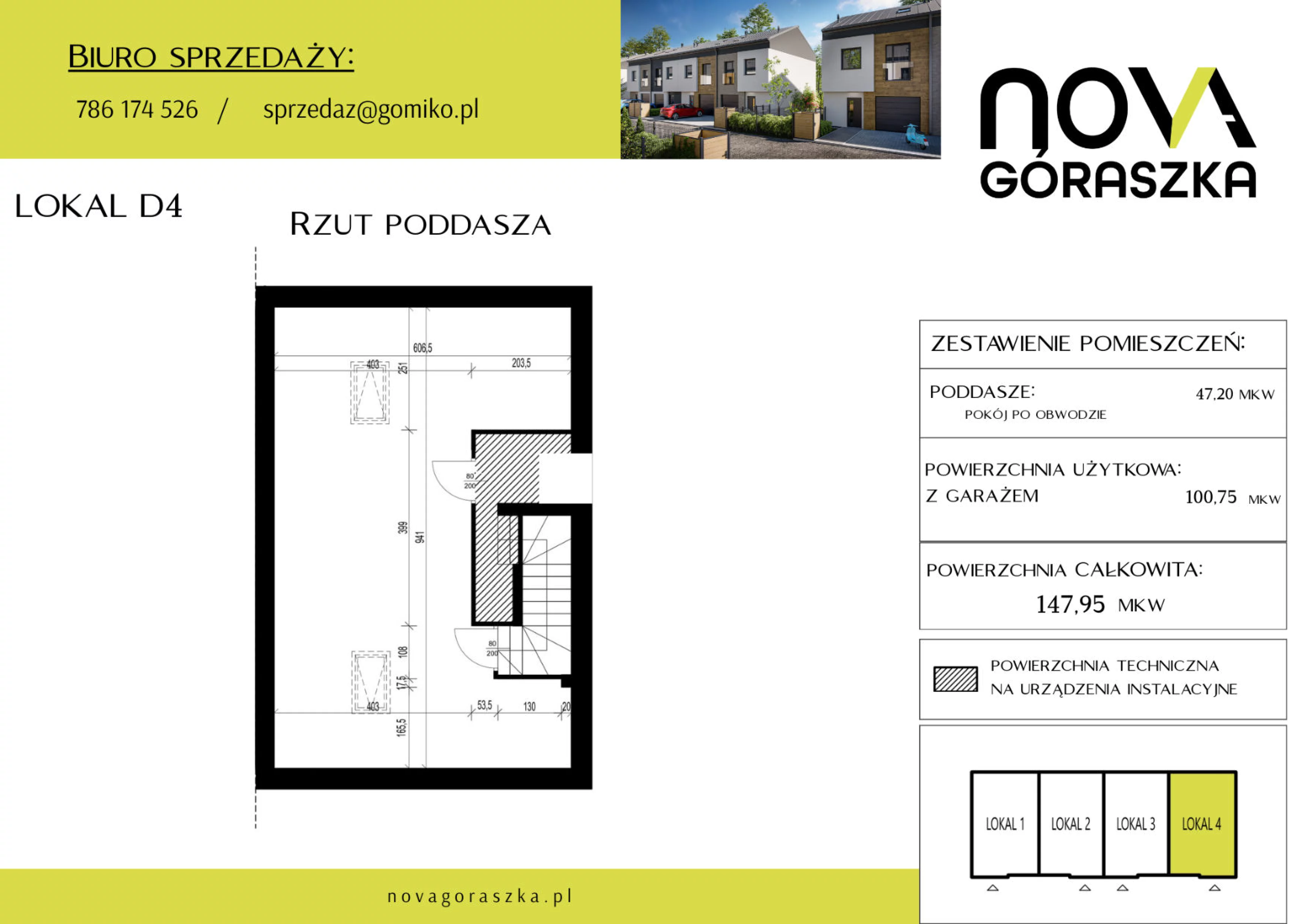 Dom 147,95 m², oferta nr D4, Nova Góraszka, Góraszka, ul. Połudiowa
