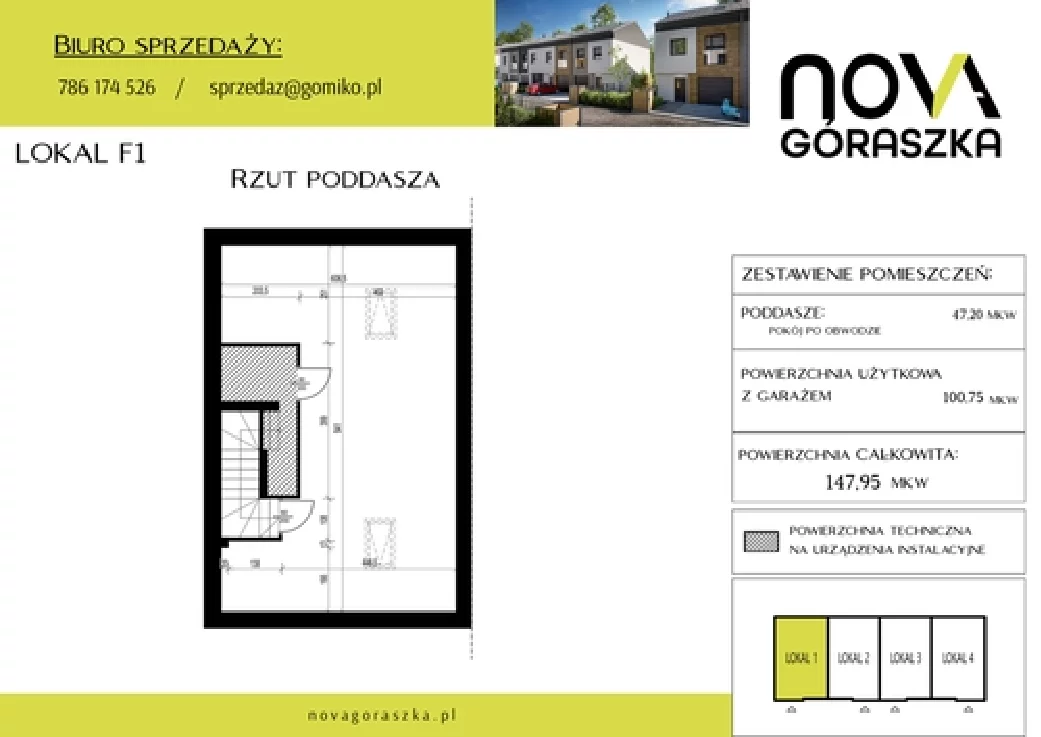 Dom 147,95 m², oferta nr F1, Nova Góraszka, Góraszka, ul. Połudiowa