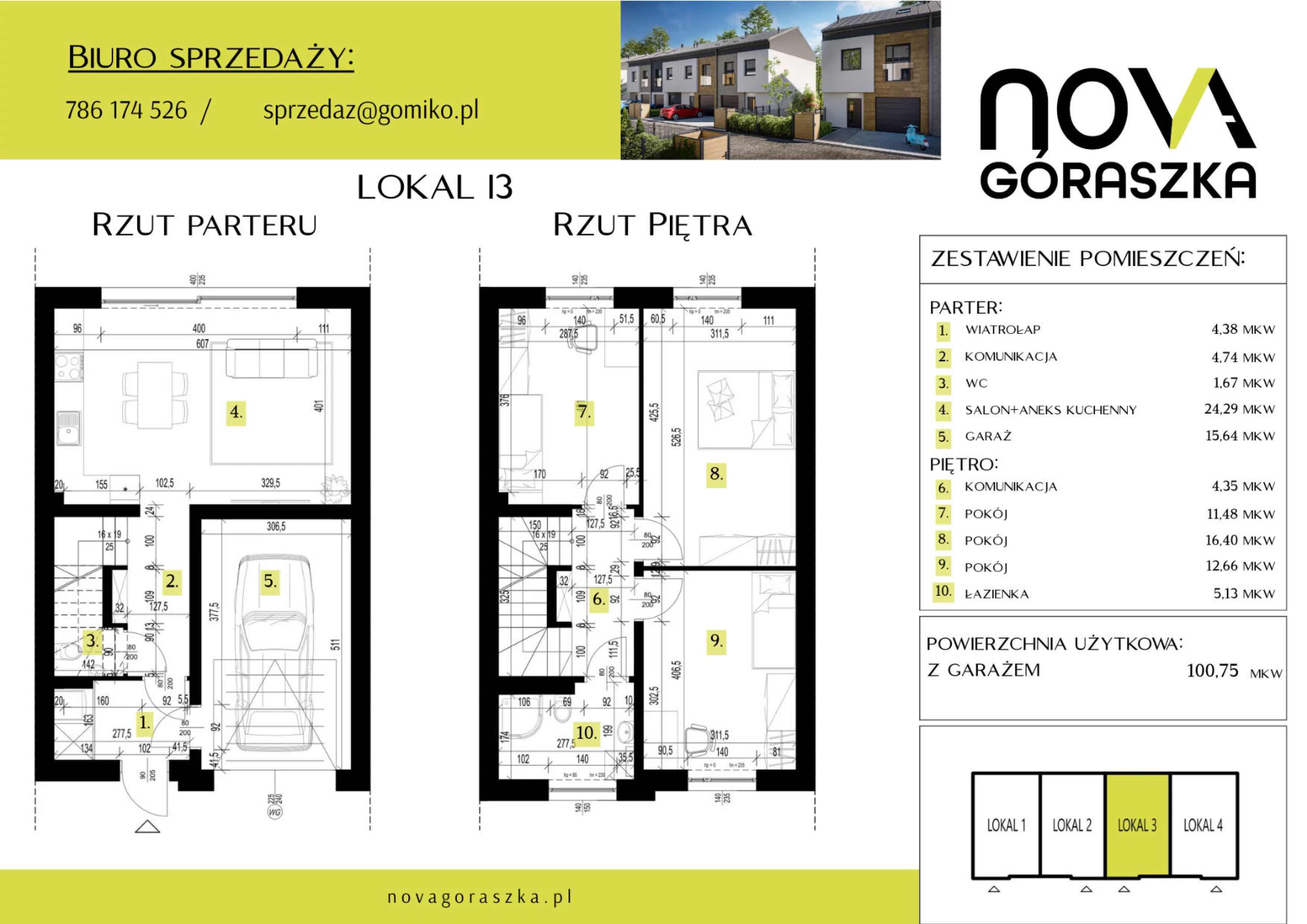 Dom 147,90 m², oferta nr I3, Nova Góraszka, Góraszka, ul. Połudiowa