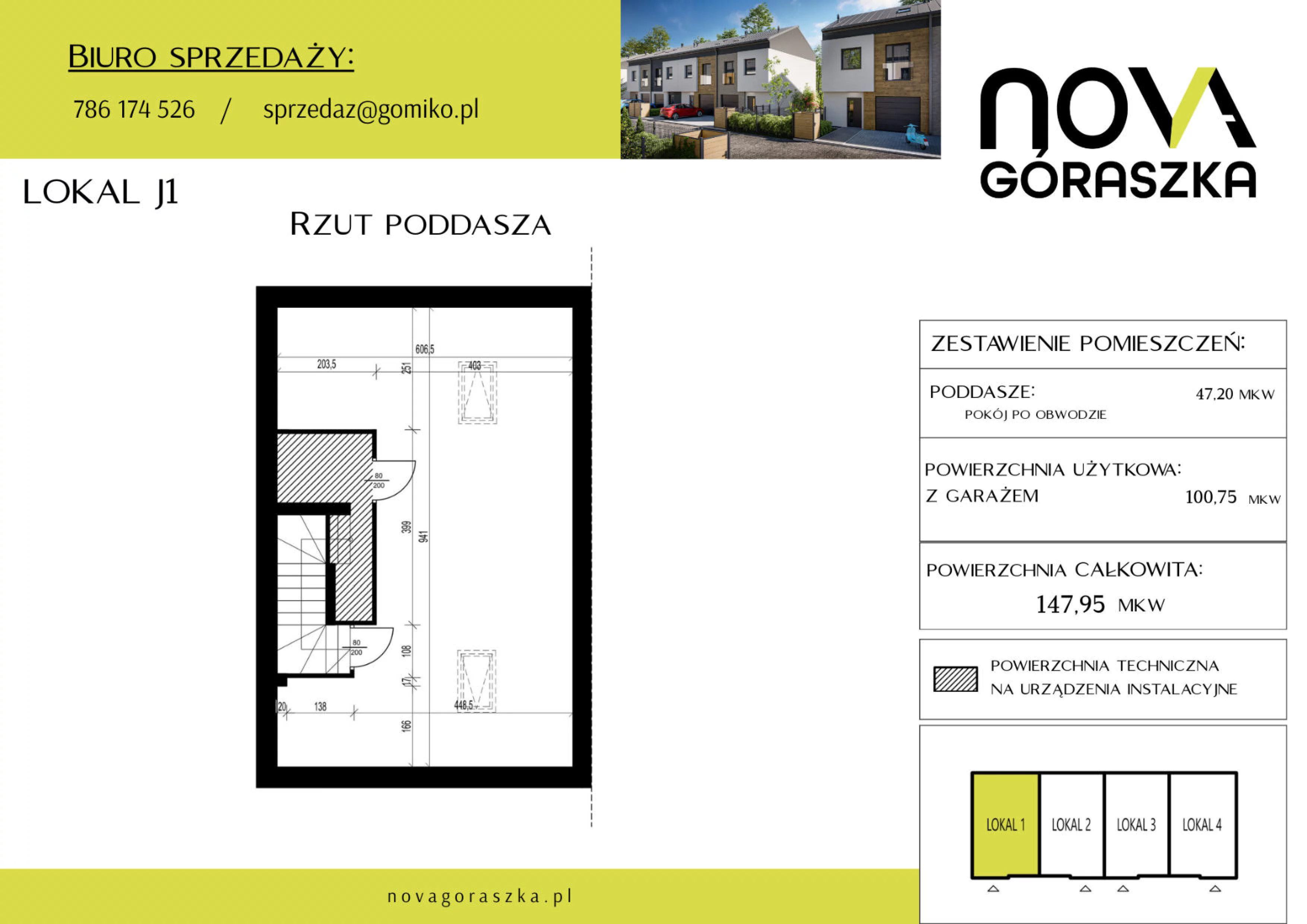 Dom 147,95 m², oferta nr J1, Nova Góraszka, Góraszka, ul. Połudiowa
