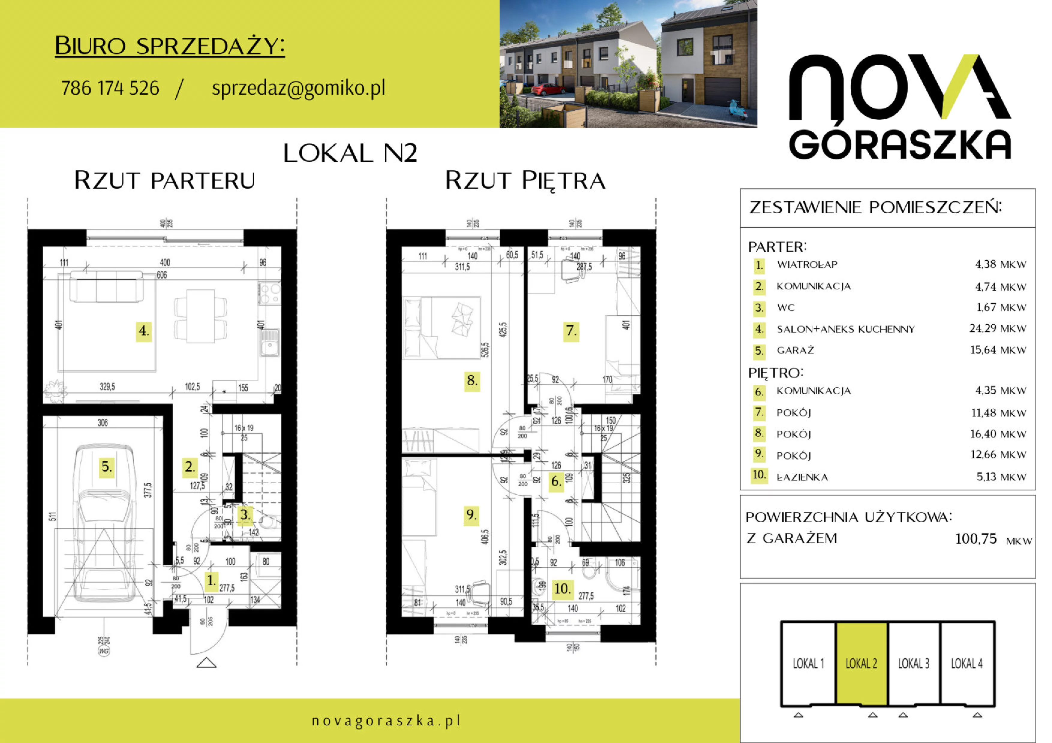 Dom 147,90 m², oferta nr N2, Nova Góraszka, Góraszka, ul. Połudiowa
