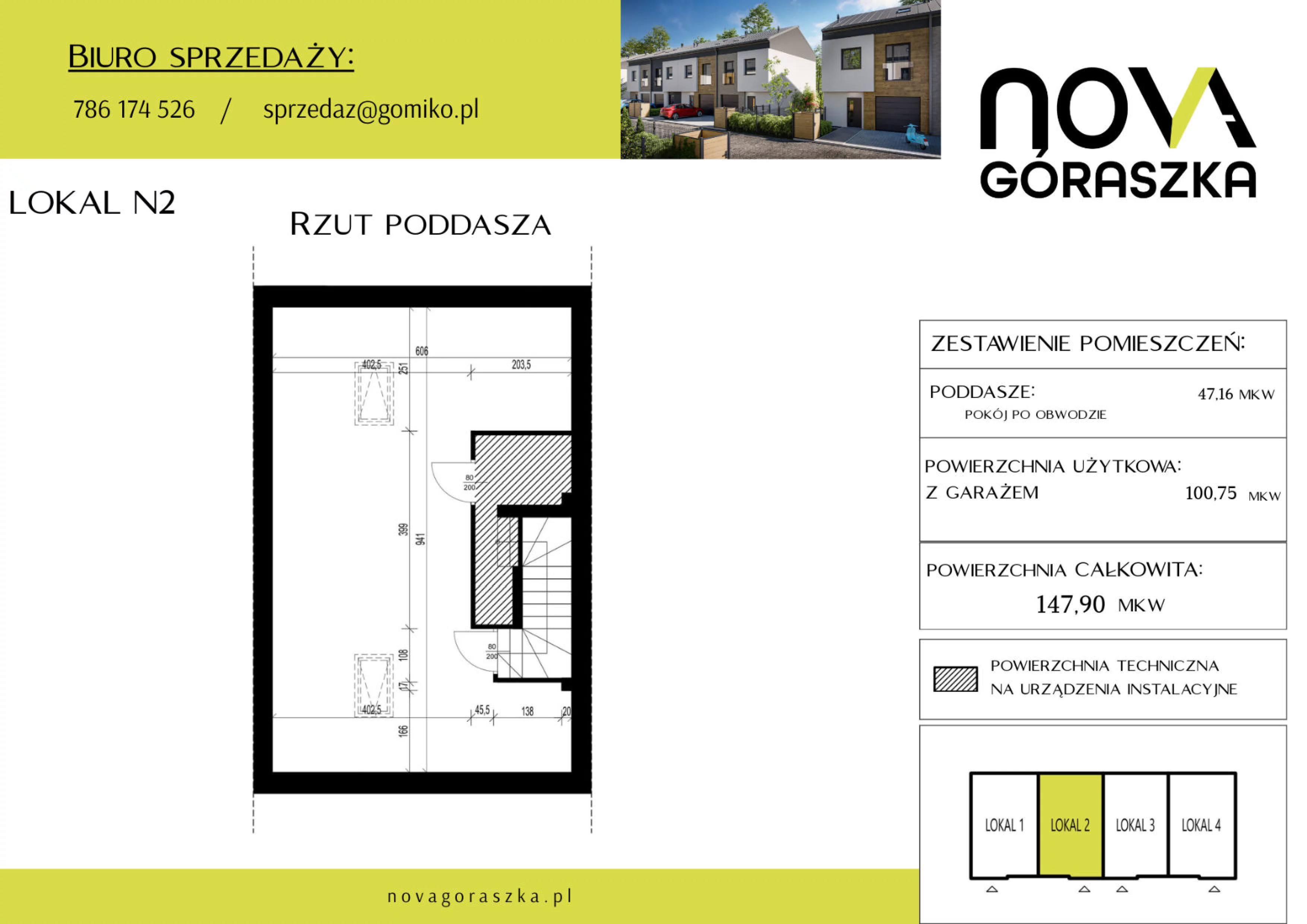 Dom 147,90 m², oferta nr N2, Nova Góraszka, Góraszka, ul. Połudiowa