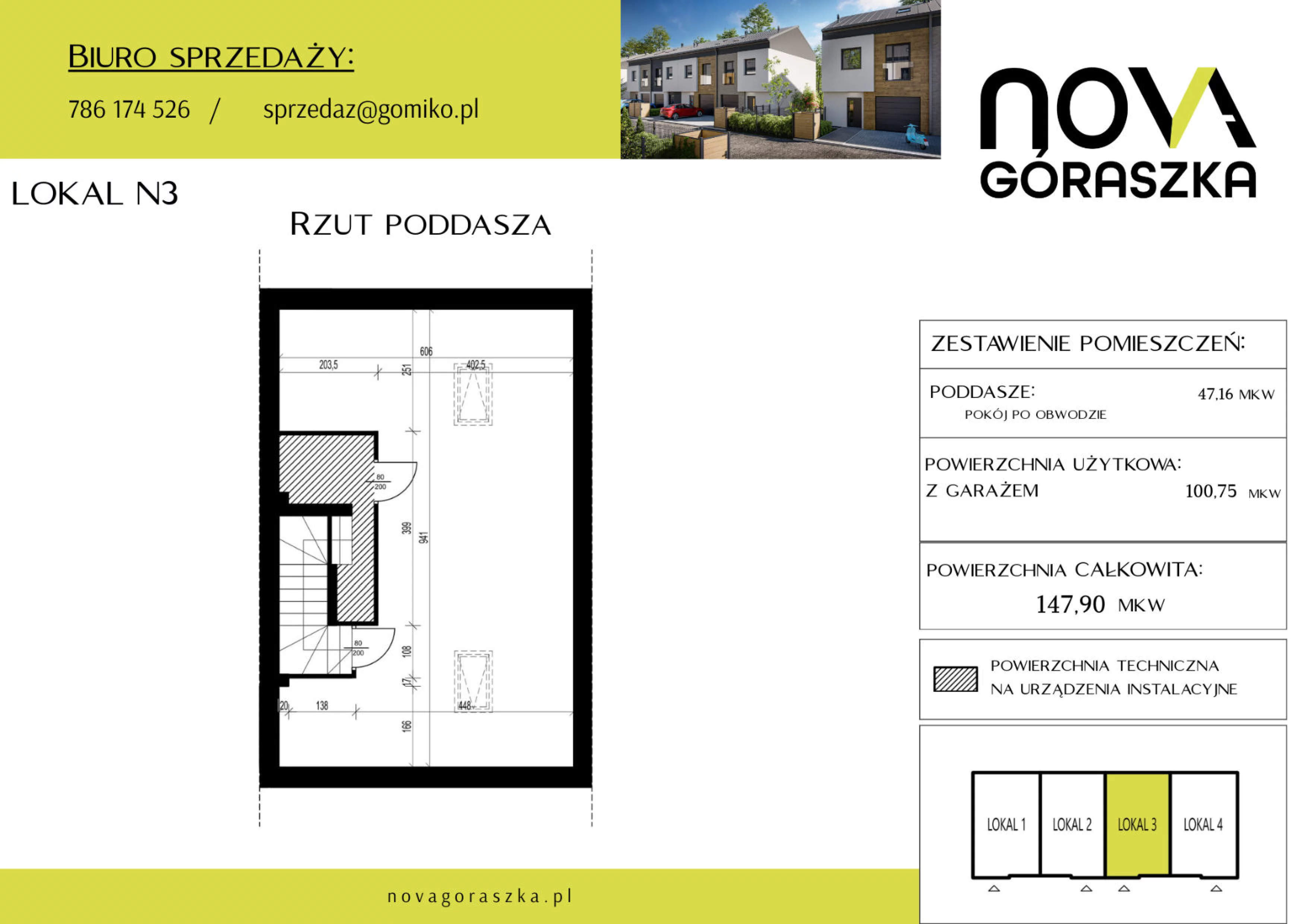 Dom 147,90 m², oferta nr N3, Nova Góraszka, Góraszka, ul. Połudiowa