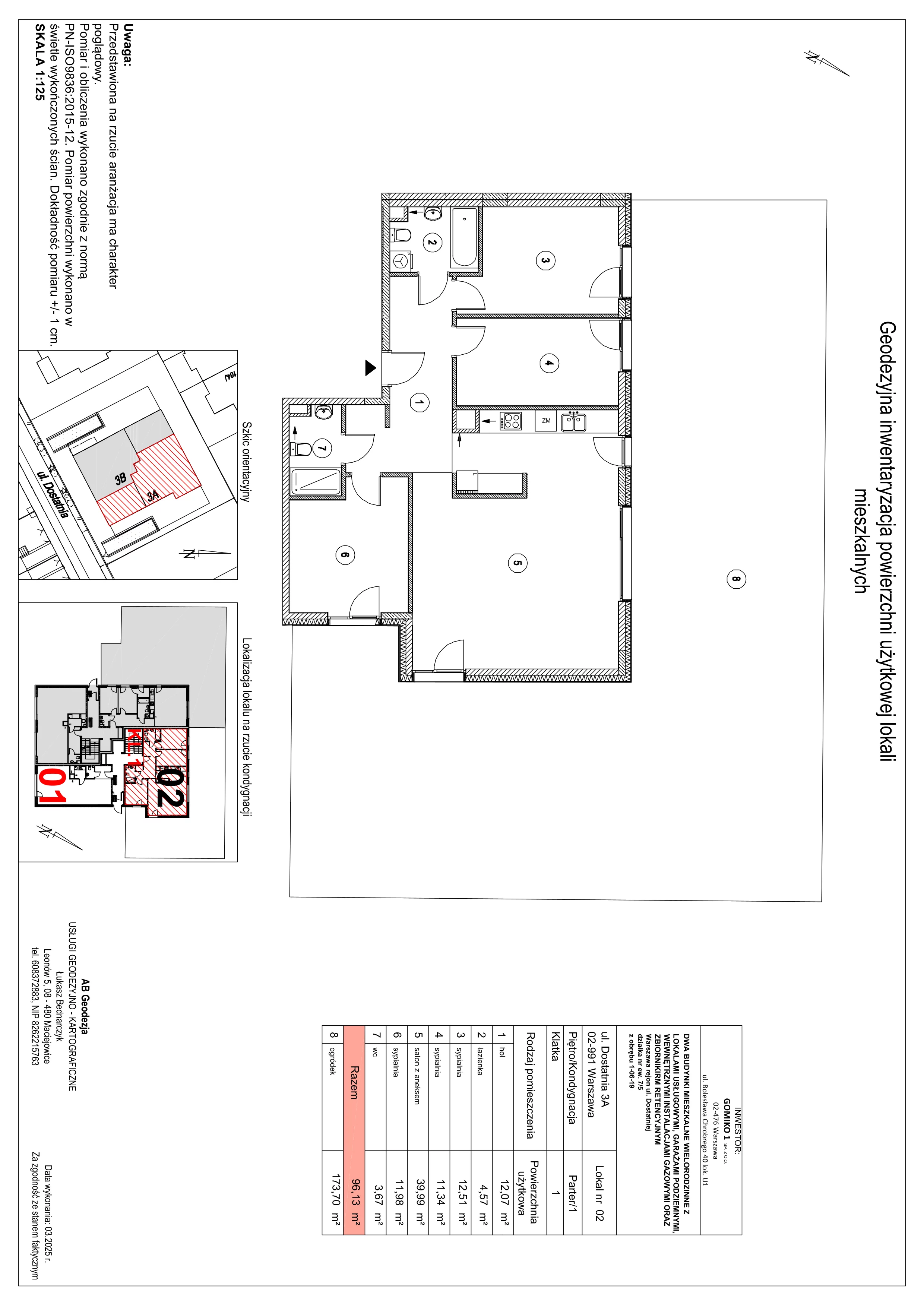 4 pokoje, apartament 96,13 m², parter, oferta nr A2, Vilanovia Park, Warszawa, Wilanów, Zawady, ul. Dostatnia 3A i 3B