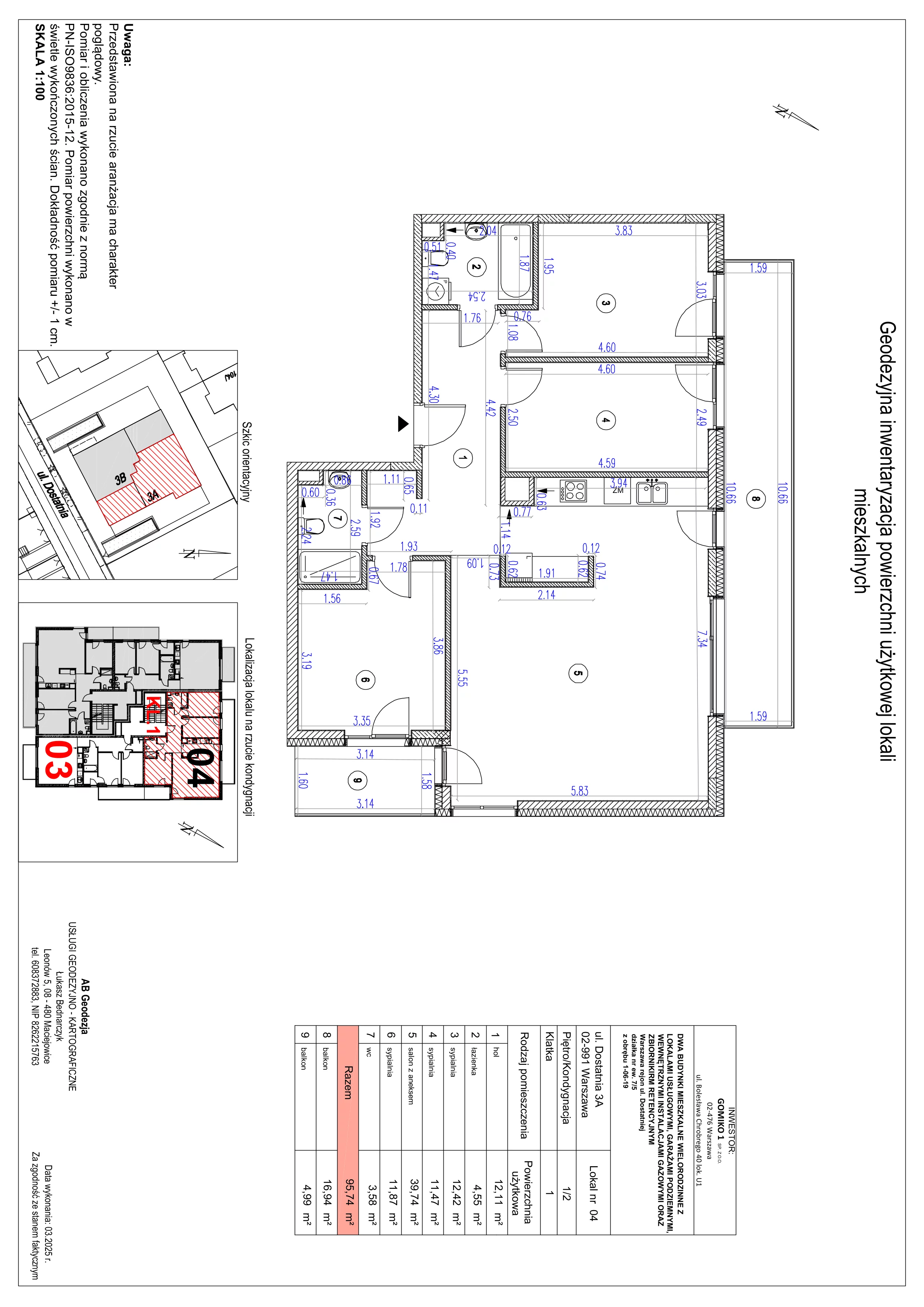 4 pokoje, apartament 95,74 m², piętro 1, oferta nr A4, Vilanovia Park, Warszawa, Wilanów, Zawady, ul. Dostatnia 3A i 3B