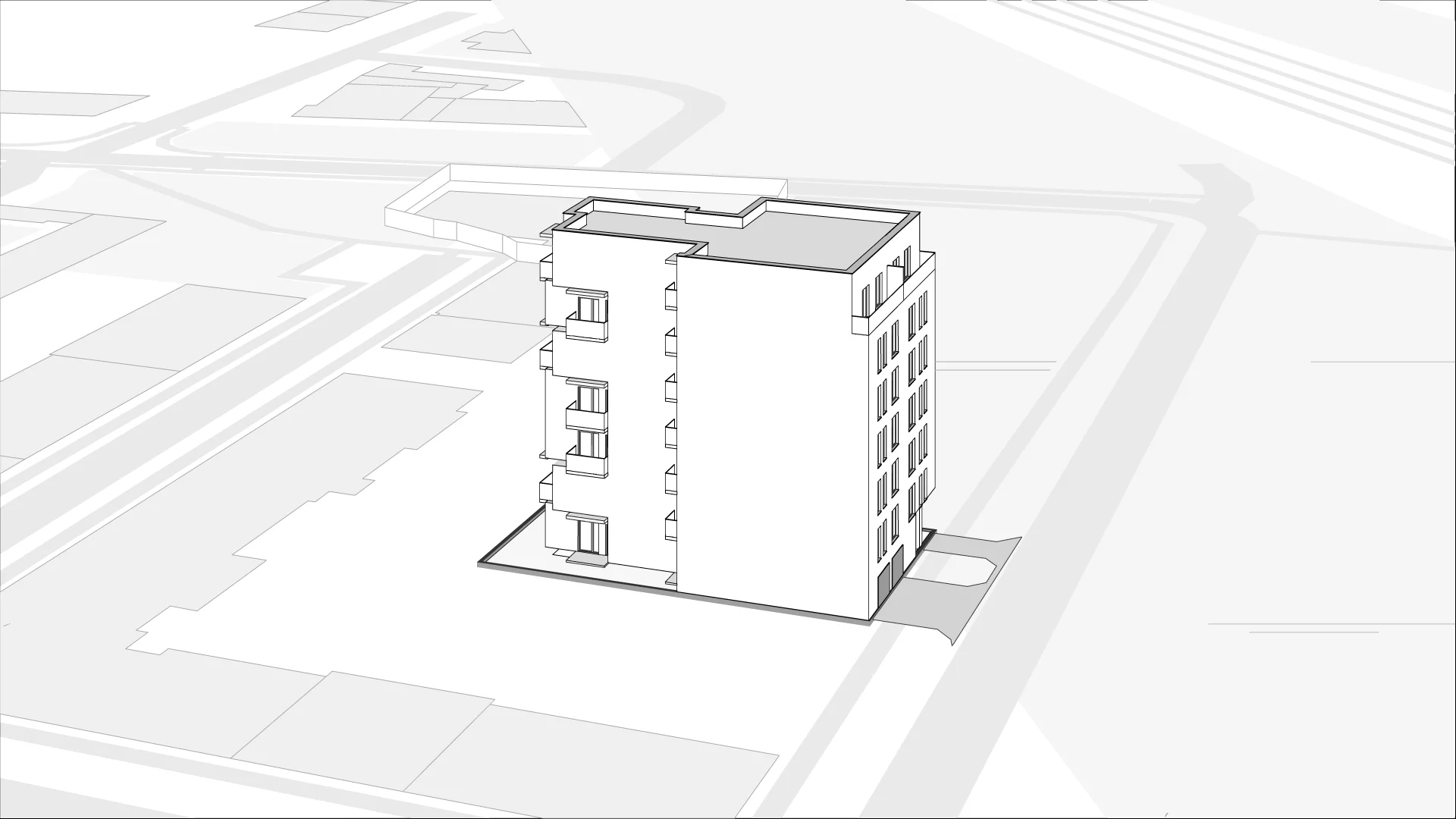 Wirtualna makieta 3D mieszkania 32 m², 35