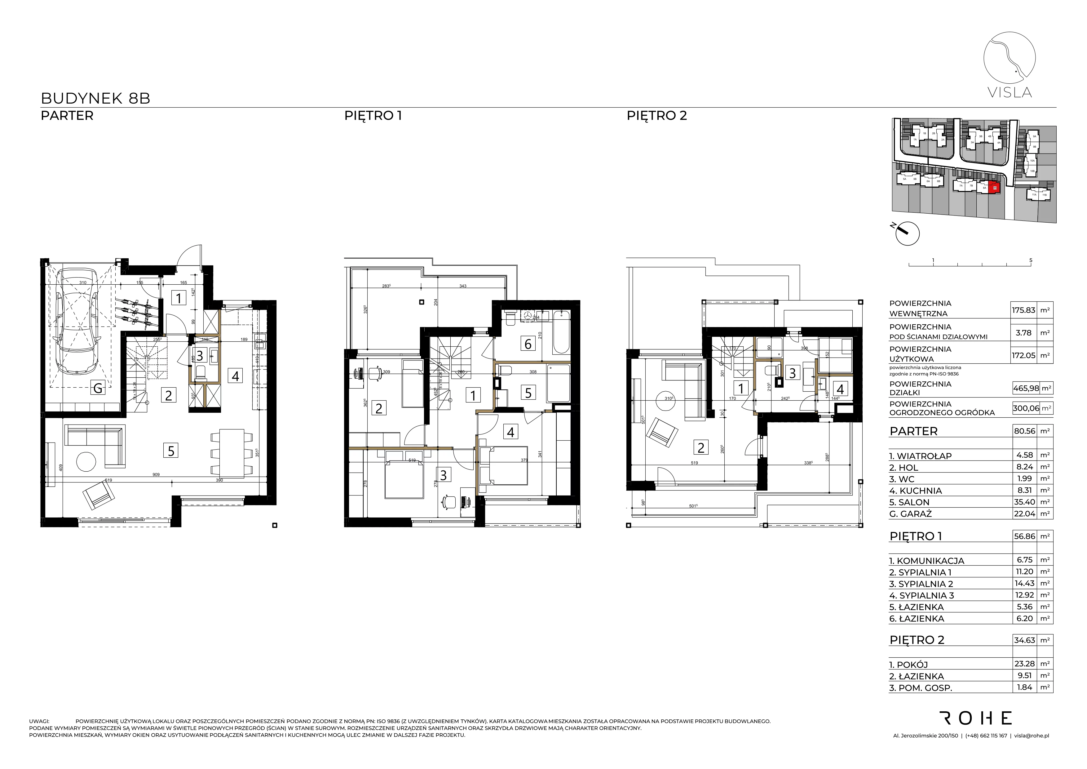 Dom 172,05 m², oferta nr 8B, Visla, Warszawa, Wilanów, Zawady, ul. Wał Zawadowski