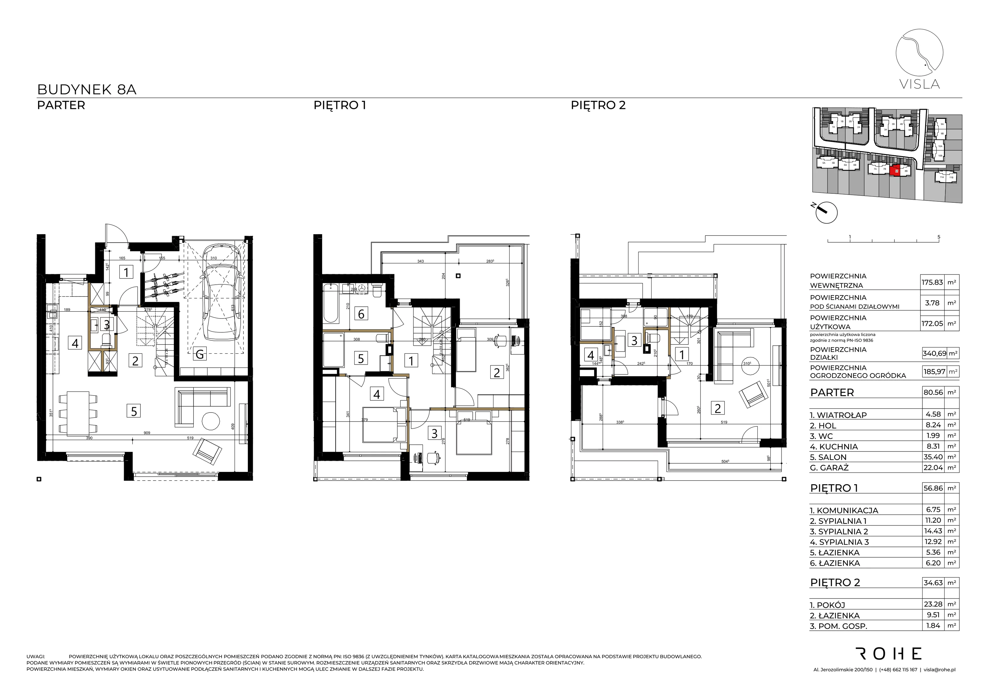 Dom 172,05 m², oferta nr 8A, Visla, Warszawa, Wilanów, Zawady, ul. Wał Zawadowski