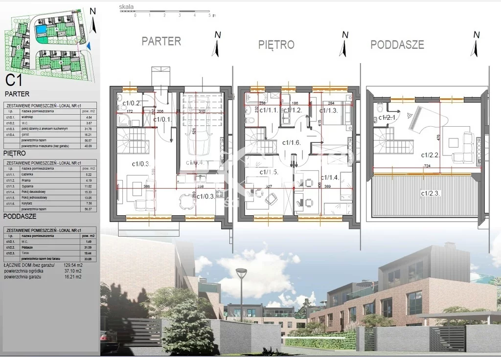 Dom 129,54 m², oferta nr , 64/17137/ODS, Wrocław