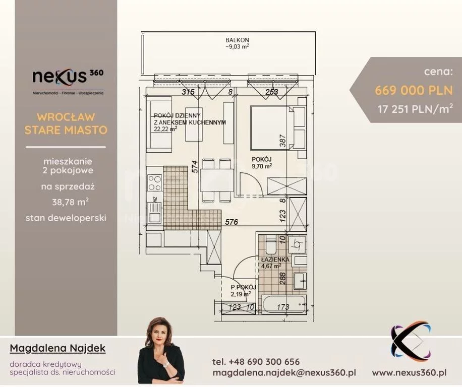 Apartamenty 92/17137/OMS Wrocław Szczepin Długa