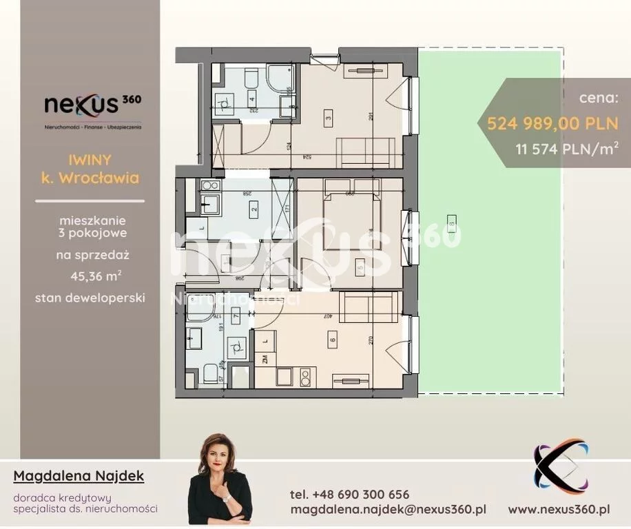 Apartamenty 46/17137/OMS Iwiny Brochowska