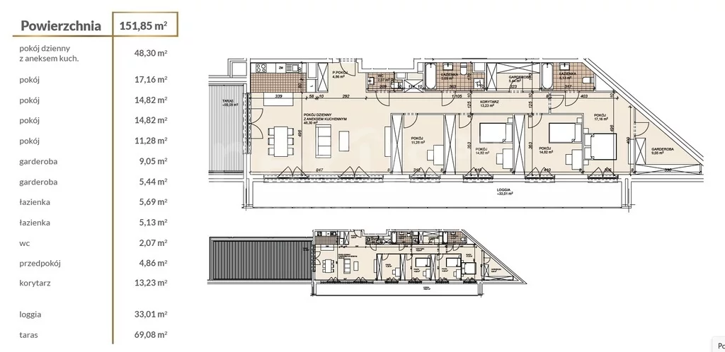 5 pokoi, mieszkanie 151,85 m², piętro 5, oferta nr , 95/17137/OMS, Wrocław, Szczepin, Długa