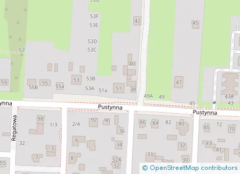 Lokalizacja inwestycji Pustynna 51