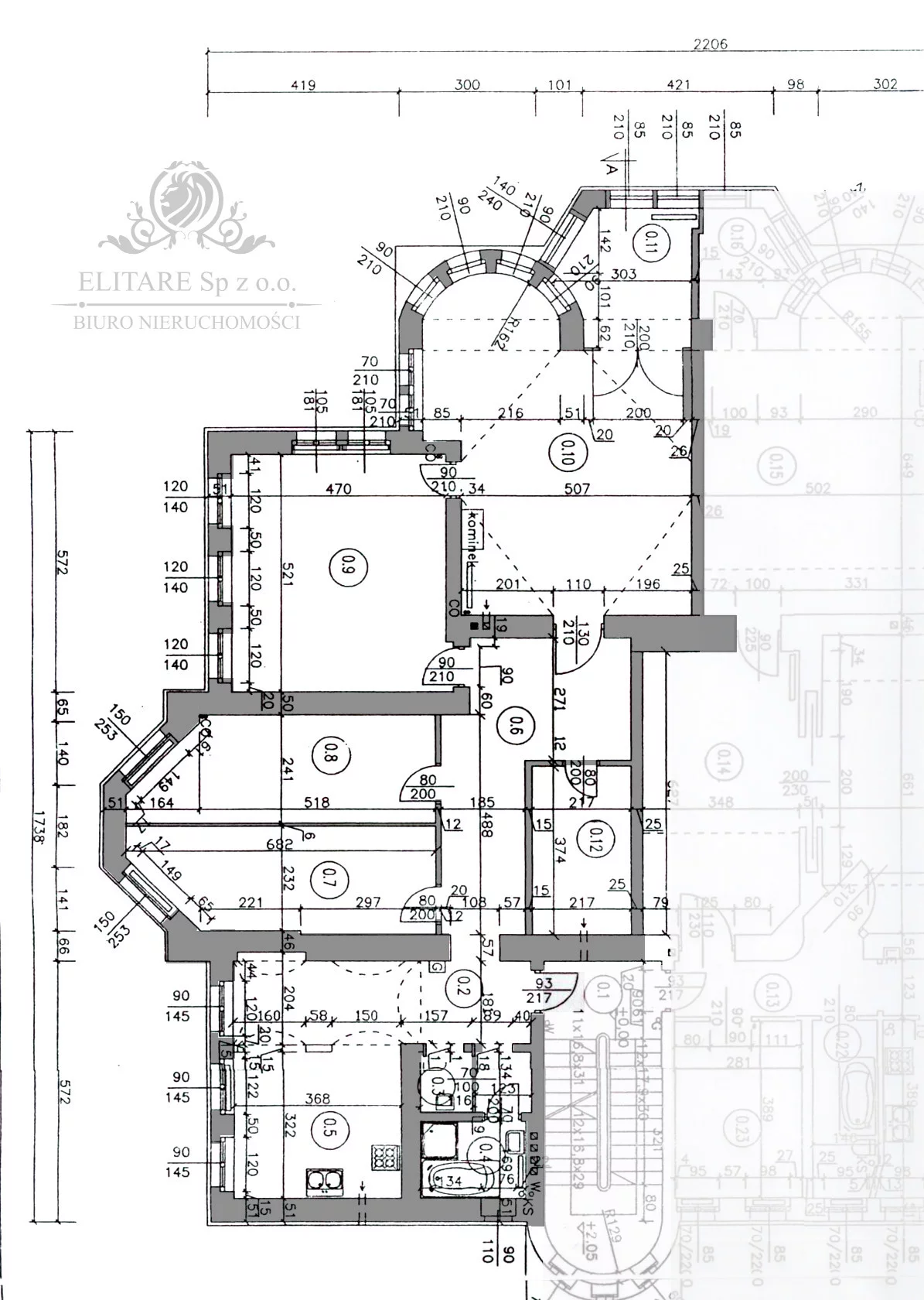 4 pokoje, mieszkanie 153,66 m², parter, oferta nr , 1754-9, Wrocław, Krzyki-Partynice, Krzyki, Borek