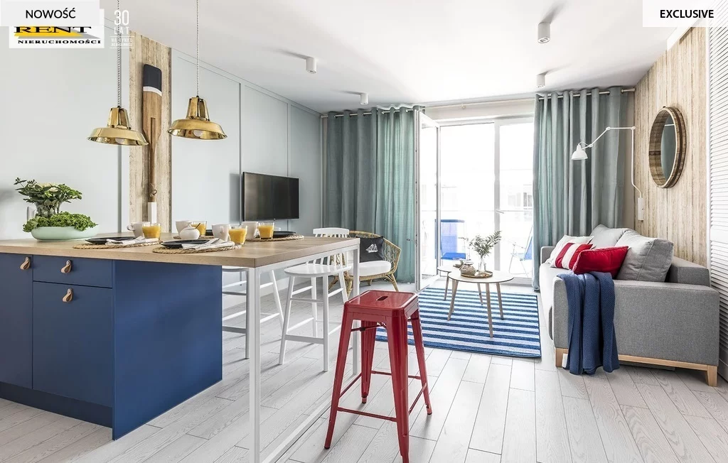 2 pokoje, mieszkanie 39,30 m², piętro 2, oferta nr , 5382/7376/OMS, Rewal, Morska