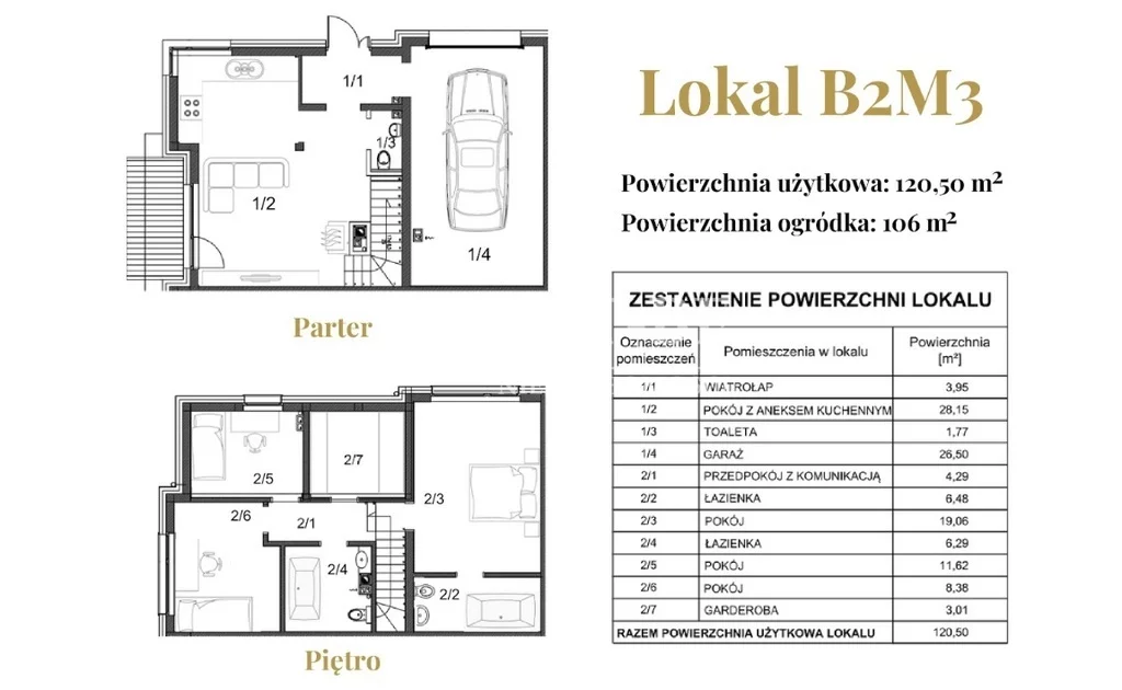 Dom i rezydencja 120,50 m², oferta nr , 5684/4112/ODS, Kąty Wrocławskie