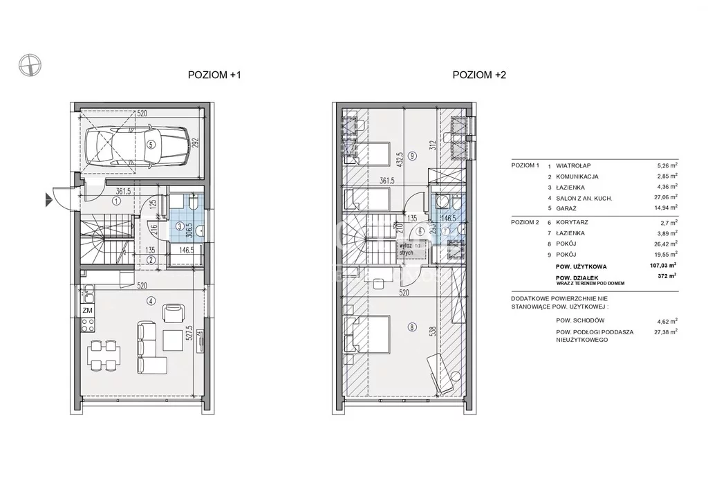 Dom 107,00 m², oferta nr , 5721/4112/ODS, Nadolice Wielkie