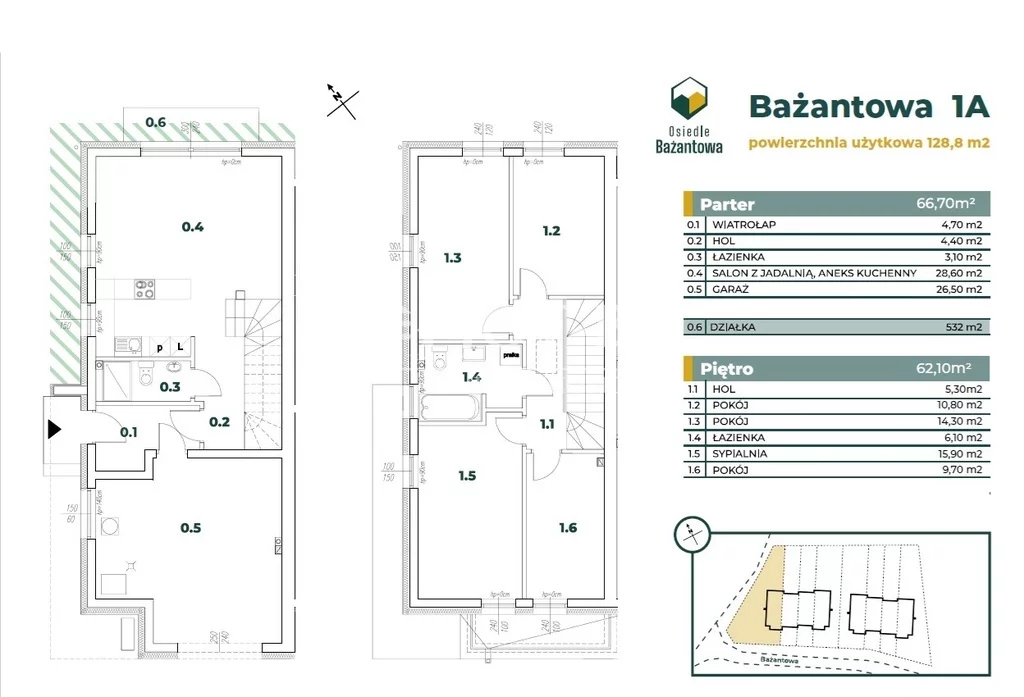 Dom 128,80 m², oferta nr , 5717/4112/ODS, Gajków