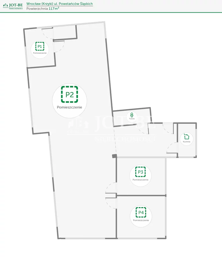 Biuro 117,00 m², oferta nr , 2195/4112/OLW, Wrocław, Krzyki-Partynice, Krzyki, Powstańców Śląskich