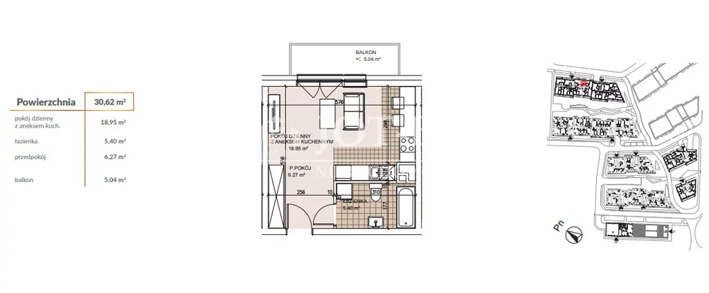 1 pokój, mieszkanie 30,62 m², piętro 4, oferta nr , 17168/4112/OMS, Wrocław, Szczepin, Gnieźnieńska
