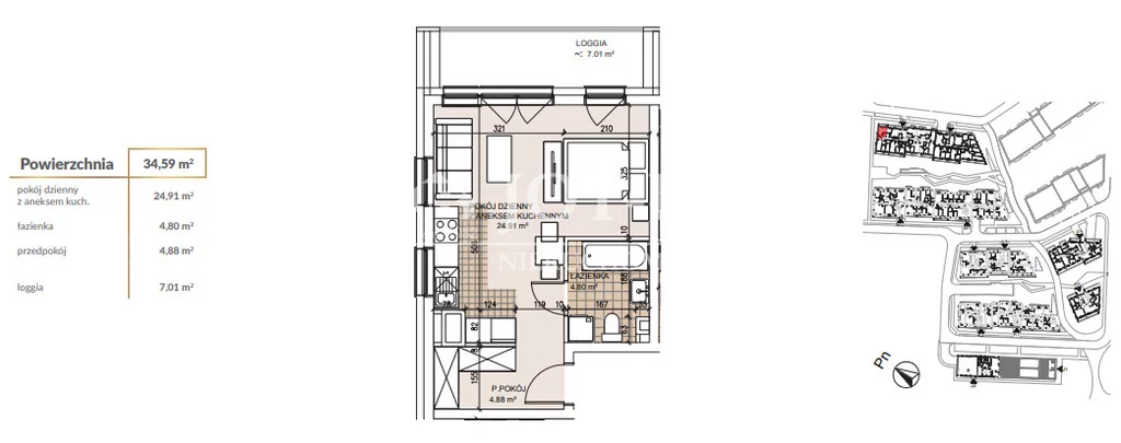 1 pokój, mieszkanie 34,59 m², piętro 4, oferta nr , 17169/4112/OMS, Wrocław, Szczepin, Gnieźnieńska