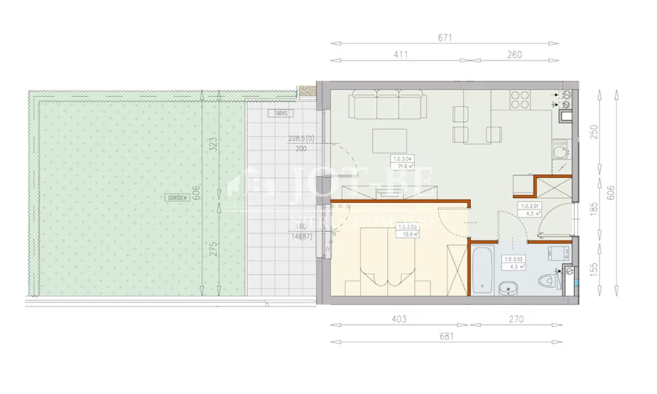 2 pokoje, apartament 41,10 m², parter, oferta nr , 19120/4112/OMS, Wrocław, Księże, Księże Wielkie, Blizanowicka