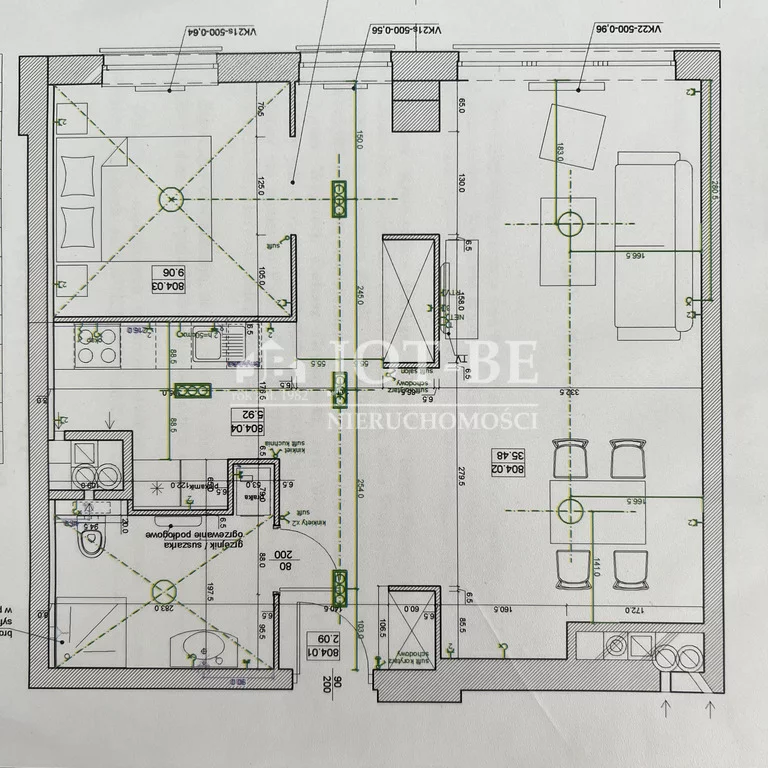 2 pokoje, mieszkanie 58,50 m², piętro 8, oferta nr , 19354/4112/OMS, Wrocław, Stare Miasto, Inowrocławska