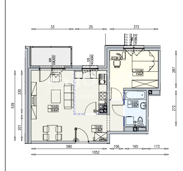 Mieszkanie na sprzedaż, 49,00 m², 2 pokoje, 5 piętro, oferta nr 18865/4112/OMS