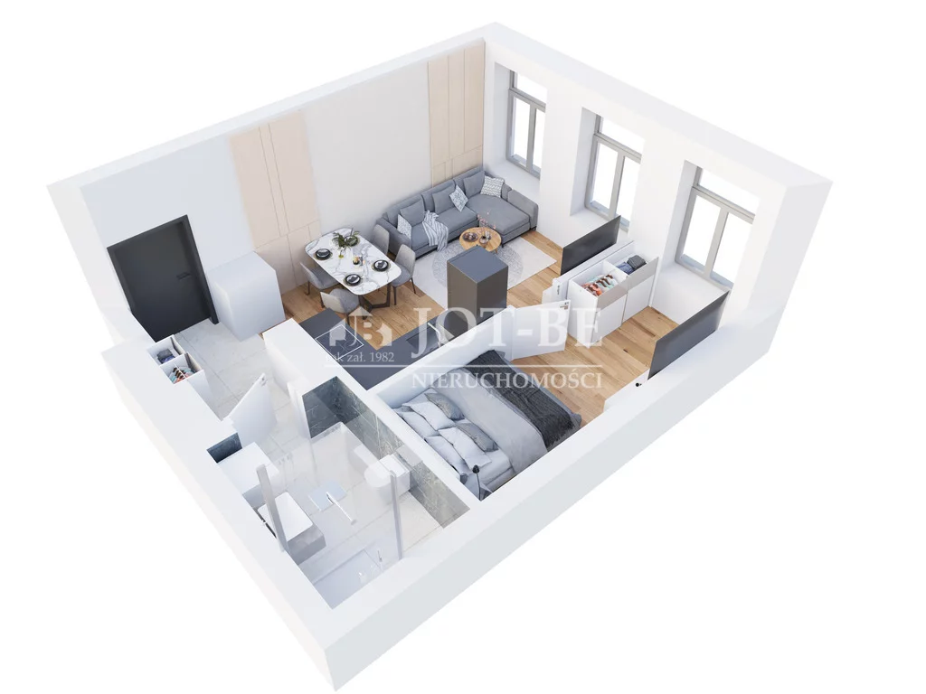 2 pokoje, mieszkanie 35,35 m², piętro 3, oferta nr , 19634/4112/OMS, Wrocław, Wojciecha Cybulskiego