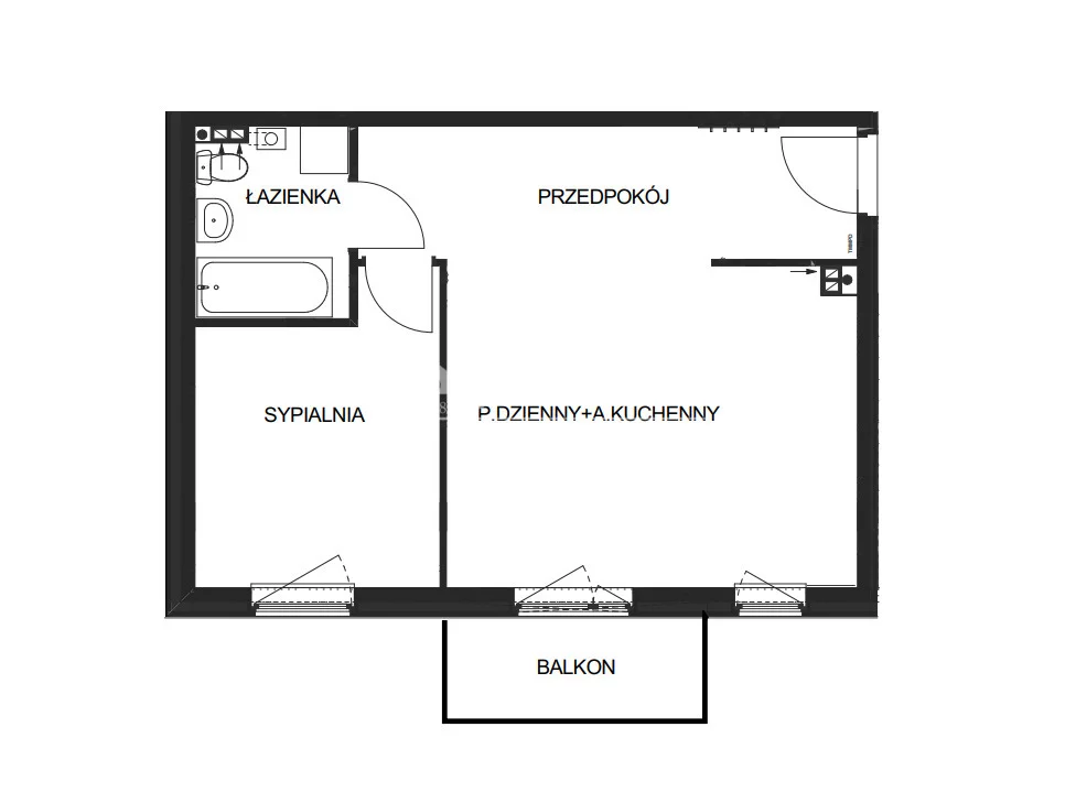 2 pokoje, mieszkanie 47,79 m², piętro 2, oferta nr , 19774/4112/OMS, Wróblowice