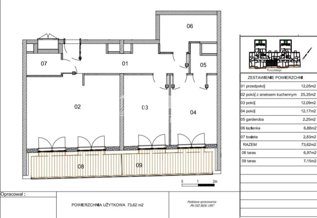3 pokoje, mieszkanie 73,62 m², piętro 6, oferta nr , 19708/4112/OMS, Wrocław, Biskupin-Sępolno-Dąbie-Bartoszowice, Śródmieście, bulw. kard. Stefana Wyszyńskiego
