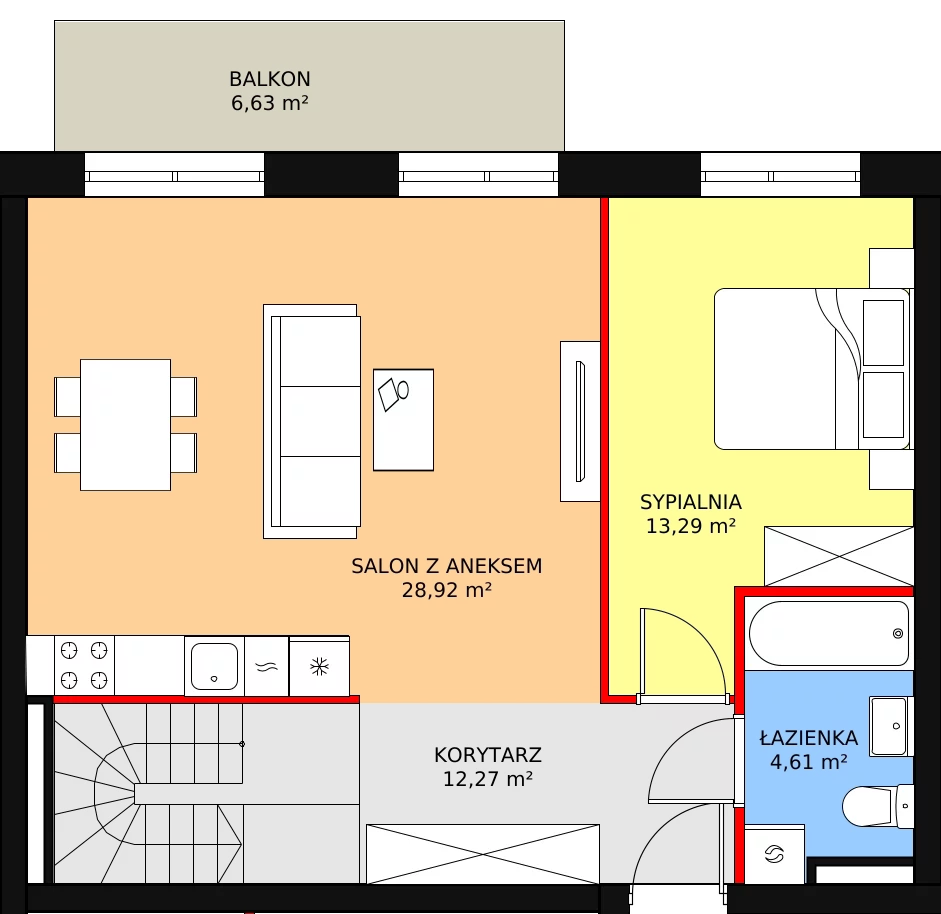 Mieszkanie 101,55 m², piętro 3, oferta nr DA33, Viva Jagodno 2, Wrocław, Jagodno, Krzyki, ul. Kajdasza