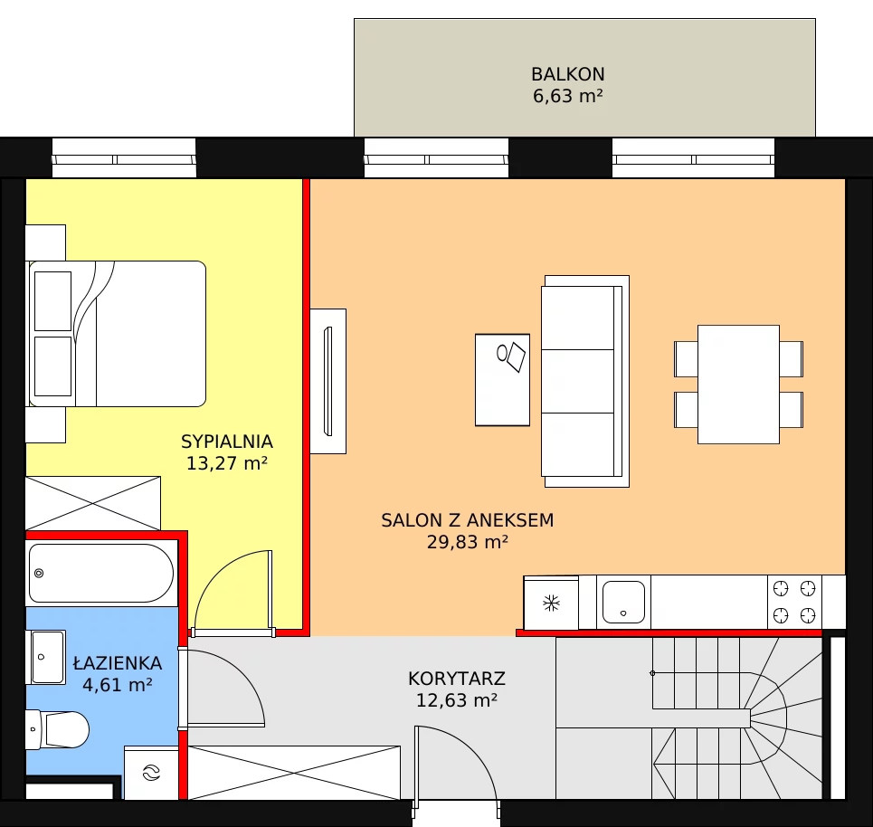 Mieszkanie 104,21 m², piętro 3, oferta nr DA34, Viva Jagodno 2, Wrocław, Jagodno, Krzyki, ul. Kajdasza