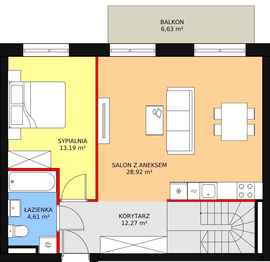 Mieszkanie 101,59 m², piętro 3, oferta nr DB33, Viva Jagodno 2, Wrocław, Jagodno, Krzyki, ul. Kajdasza