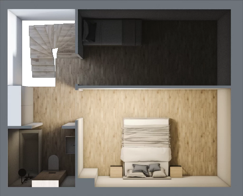 3 pokoje, mieszkanie 63,84 m², piętro 2, oferta nr 3A_32, Nowa Północ, Szczecin, Północ, Stołczyn, ul. Sobola
