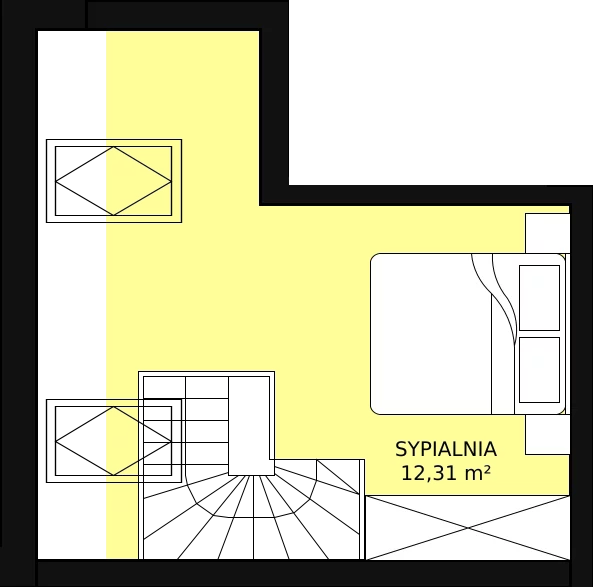 2 pokoje, mieszkanie 45,92 m², piętro 2, oferta nr 3A_37, Nowa Północ, Szczecin, Północ, Stołczyn, ul. Sobola