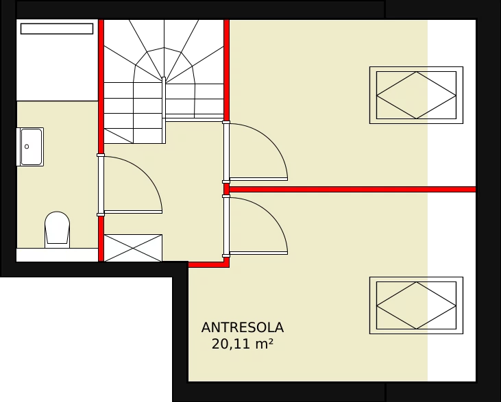 Mieszkanie 55,40 m², piętro 2, oferta nr 4A_29, Nowa Północ, Szczecin, Północ, Stołczyn, ul. Sobola