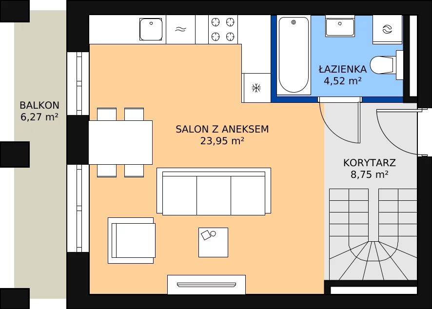 Zalety mieszkania 69.59 m², EA_31