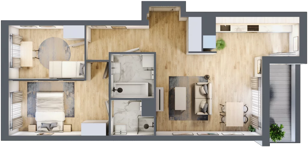 3 pokoje, mieszkanie 65,48 m², piętro 5, oferta nr 10C63, Ursus Centralny, Warszawa, Ursus, Szamoty, ul. Kazimierza Gierdziejewskiego
