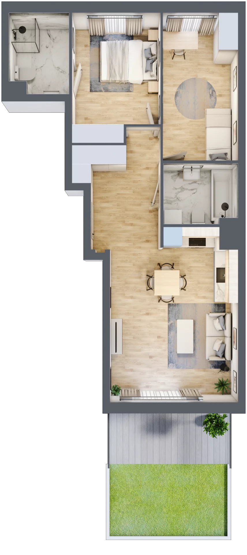 3 pokoje, mieszkanie 62,68 m², parter, oferta nr 10A01, Ursus Centralny, Warszawa, Ursus, Szamoty, ul. Kazimierza Gierdziejewskiego