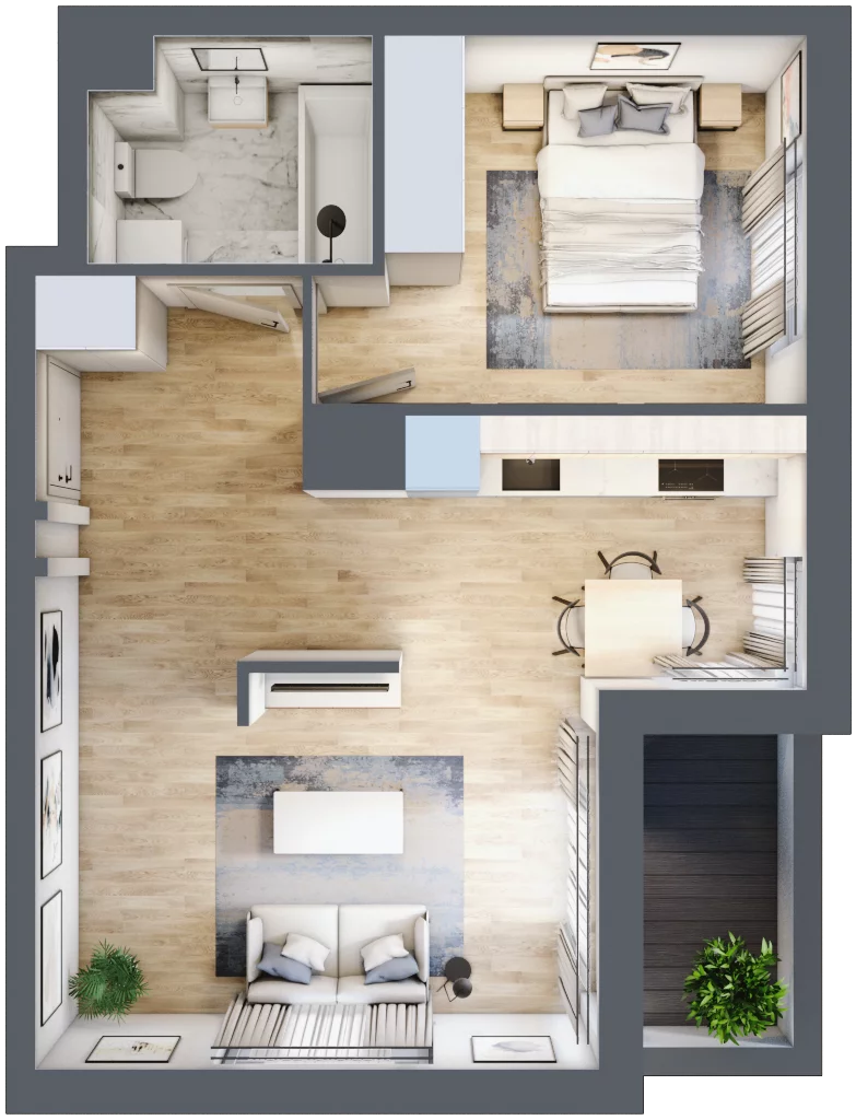 2 pokoje, mieszkanie 44,31 m², piętro 5, oferta nr 10C66, Ursus Centralny, Warszawa, Ursus, Szamoty, ul. Kazimierza Gierdziejewskiego