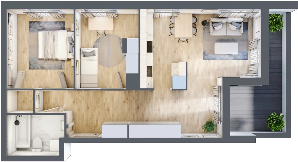 3 pokoje, mieszkanie 66,09 m², piętro 6, oferta nr 10C69, Ursus Centralny, Warszawa, Ursus, Szamoty, ul. Kazimierza Gierdziejewskiego