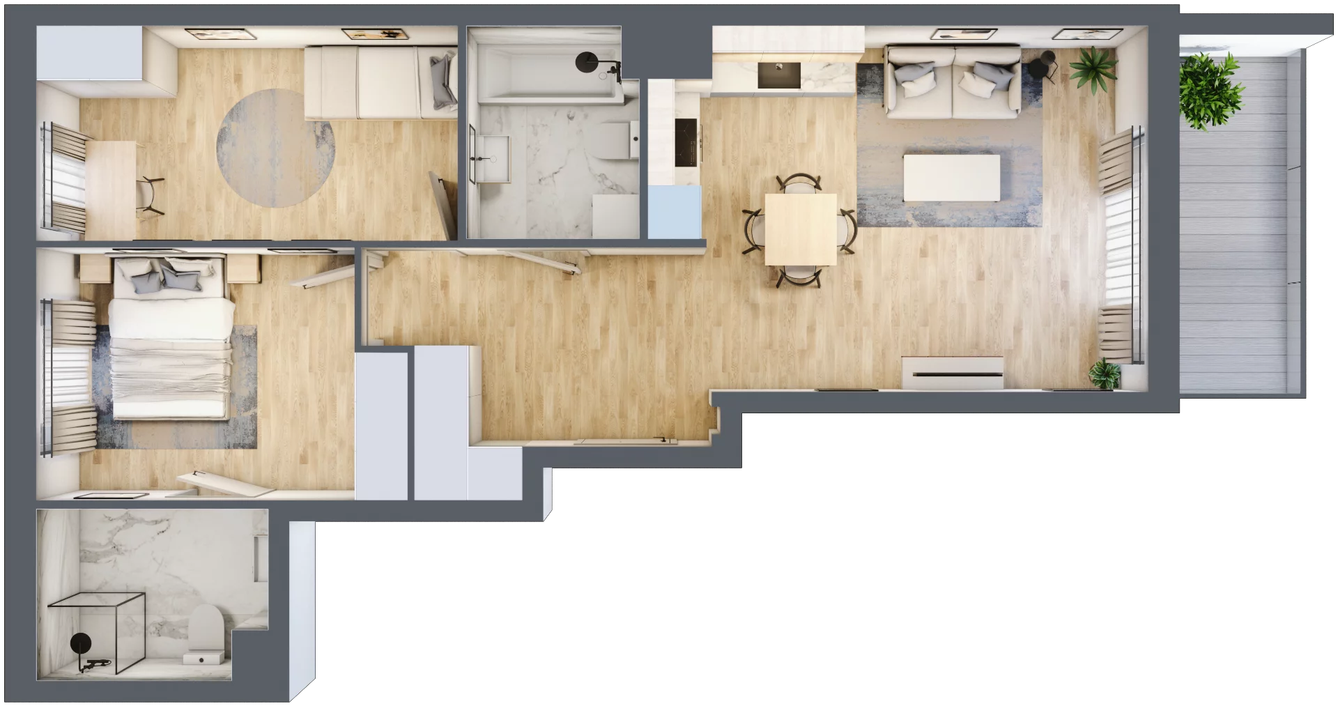 3 pokoje, mieszkanie 62,68 m², piętro 1, oferta nr 10A05, Ursus Centralny, Warszawa, Ursus, Szamoty, ul. Kazimierza Gierdziejewskiego