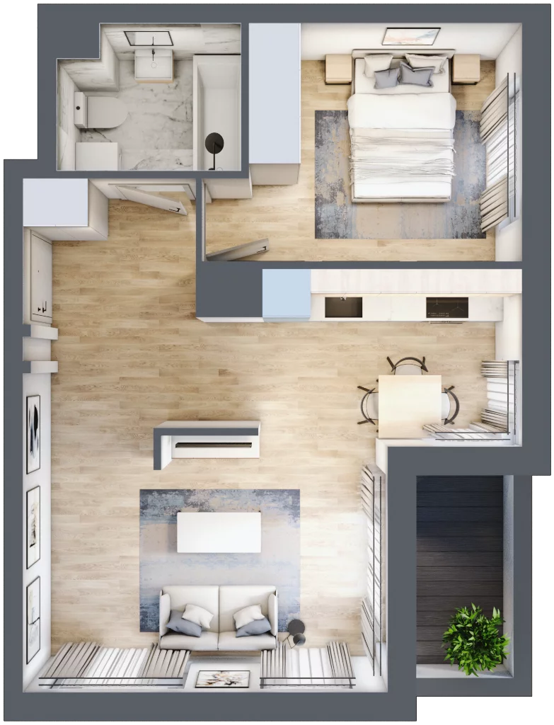 2 pokoje, mieszkanie 44,31 m², piętro 3, oferta nr 10C56, Ursus Centralny, Warszawa, Ursus, Szamoty, ul. Kazimierza Gierdziejewskiego