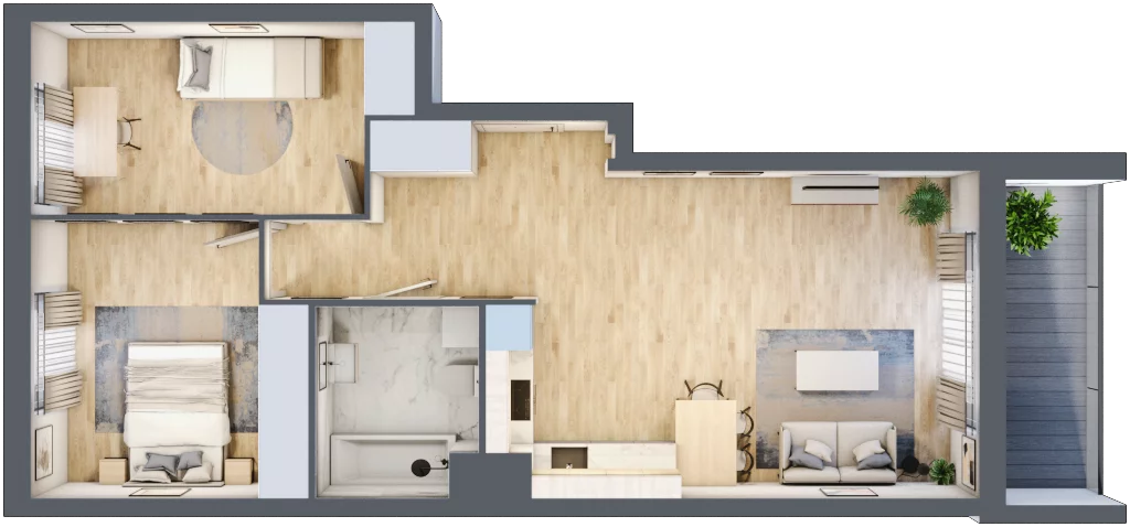 3 pokoje, mieszkanie 64,05 m², piętro 3, oferta nr 10B32, Ursus Centralny, Warszawa, Ursus, Szamoty, ul. Kazimierza Gierdziejewskiego