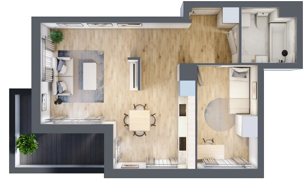 2 pokoje, mieszkanie 47,26 m², piętro 2, oferta nr 10A11, Ursus Centralny, Warszawa, Ursus, Szamoty, ul. Kazimierza Gierdziejewskiego