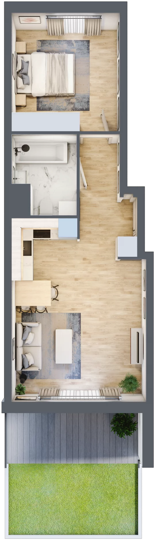 2 pokoje, mieszkanie 46,94 m², parter, oferta nr 10B23, Ursus Centralny, Warszawa, Ursus, Szamoty, ul. Kazimierza Gierdziejewskiego