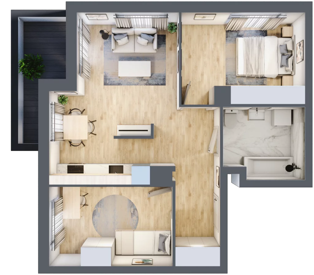 3 pokoje, mieszkanie 56,88 m², piętro 3, oferta nr 10A16, Ursus Centralny, Warszawa, Ursus, Szamoty, ul. Kazimierza Gierdziejewskiego