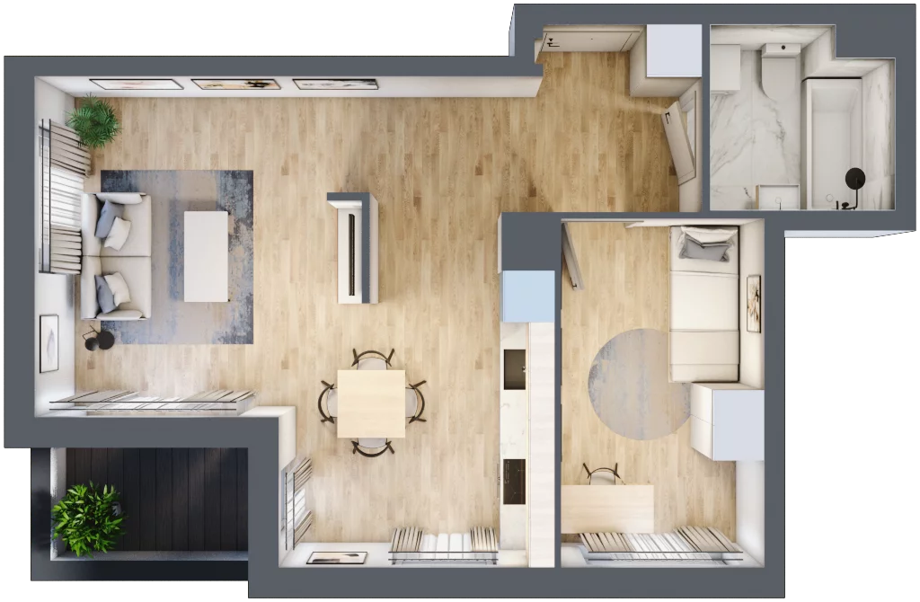 2 pokoje, mieszkanie 47,26 m², piętro 4, oferta nr 10A19, Ursus Centralny, Warszawa, Ursus, Szamoty, ul. Kazimierza Gierdziejewskiego